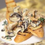 Wild mushroom and Cashel Blue toasties