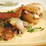 Roasted-Onion Tart with Maytag Blue Cheese