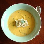 Parsnip velouté with aged Mimolette cheese