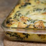 Spinach and Cheese Strata 