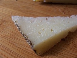 Manchego with rosemary-coated rind